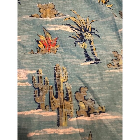 Urban Pipeline Mens L Cactus Desert Scene Short Sleeve Button-Down Shirt coastal - Picture 5 of 10